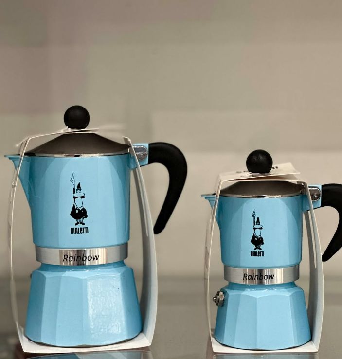 Due moke Bialetti Rainbow azzurre